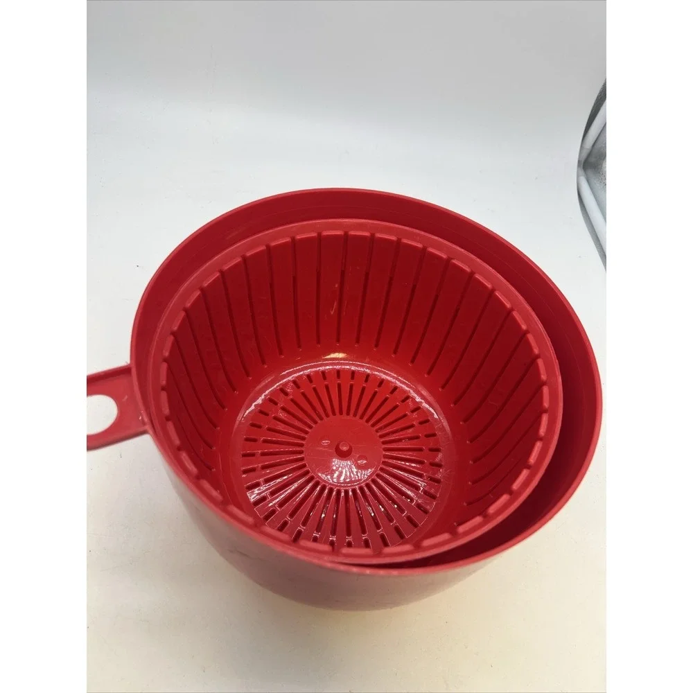 Copco Salad Spinner Sam Lebowitz #604 USA Red  Pre-owned